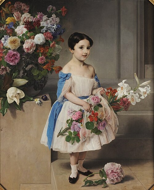 Ritratto della contessina Antonietta Negroni Prati Morosini bambina, 1858, Francesco Hayez