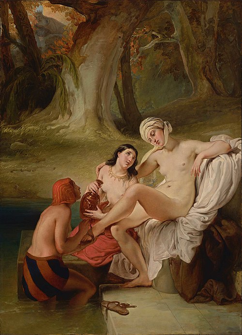 Bethsabée au bain, 1834, Francesco Hayez