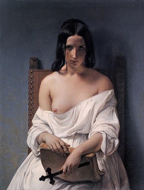 Méditation sur l'histoire de l'Italie, 1850, Francesco Hayez