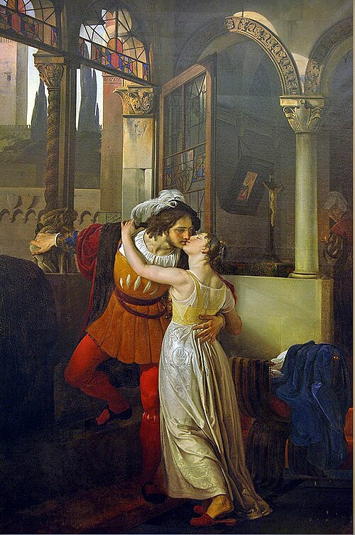 Romeo and Juliet, 1823, Francesco Hayez