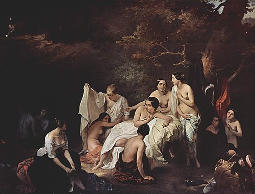 Bad der Nymphen, 1831, Francesco Hayez