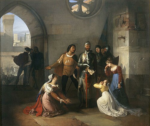 Pietro Rossi prisonner of the Scaligeri, 1820, Francesco Hayez