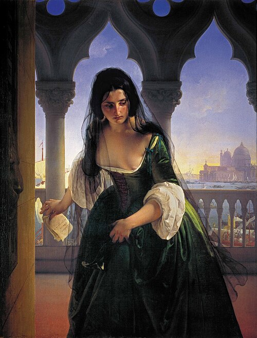 Accusa segreta, 1848, Francesco Hayez