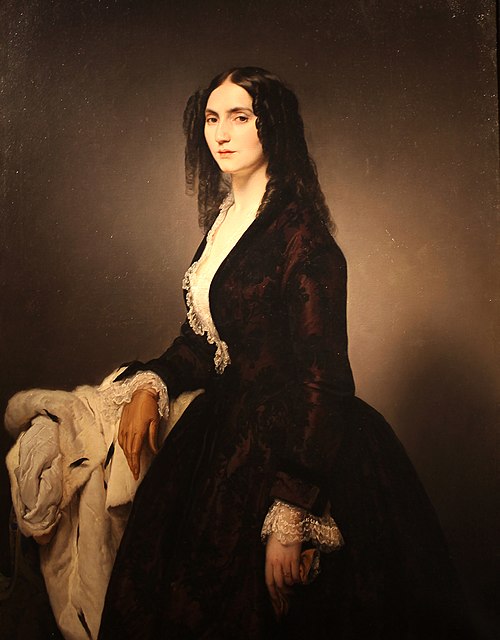 Portrait of Matilde Juva Branca, 1851, Francesco Hayez