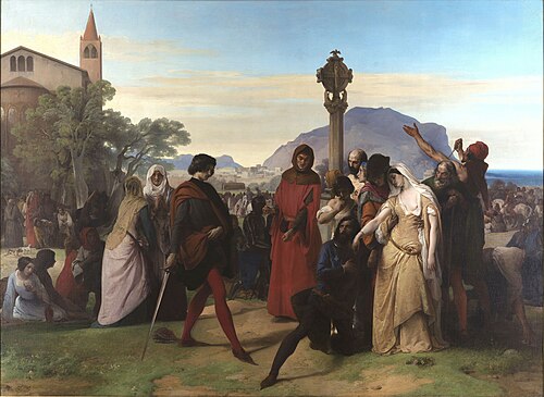 The Sicilian vespers, 1846, Francesco Hayez