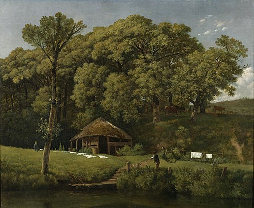 Une grange au bord d'un ruisseau en Gueldre, 1807, Wouter Joannes Troostwijk