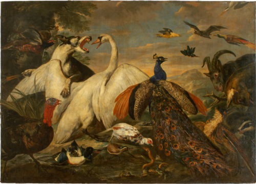 Fighting Animals as Allegory of the Combat between Virtue and Vice, 1658, Pieter Boel