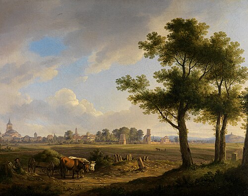 Blick auf Karlsruhe von Süden, 1804, Karl Kuntz