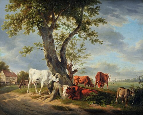 Pasture with tree, 1821, Karl Kuntz