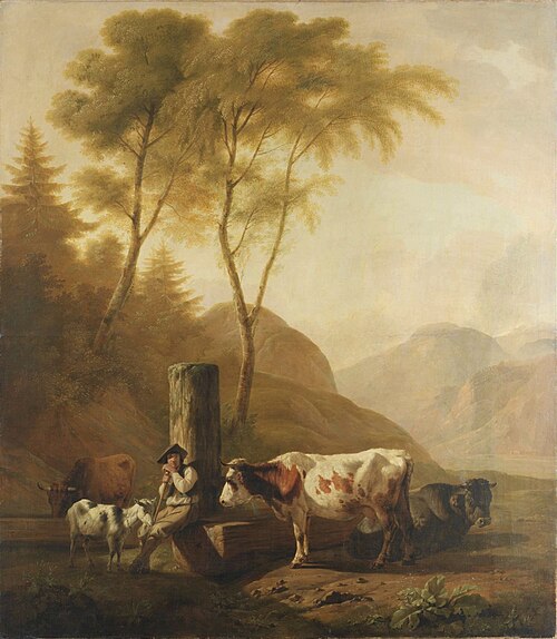 Farmer with his livestock, 1801, Carl Kuntz
