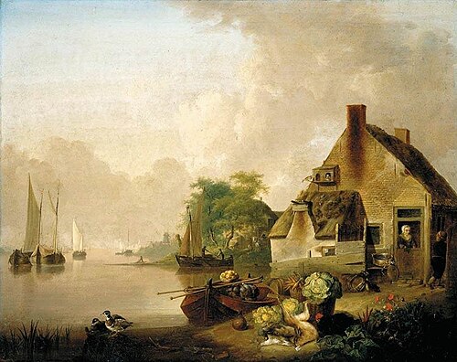 River Landscape, 1750, Jan van Os