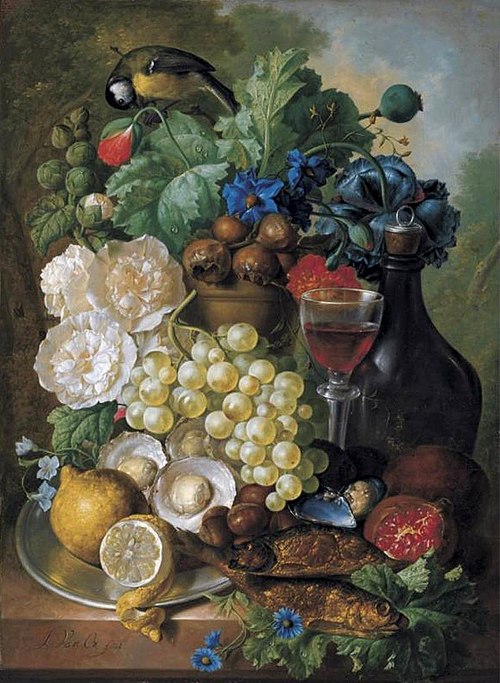 Nature morte, 1750, Jan van Os
