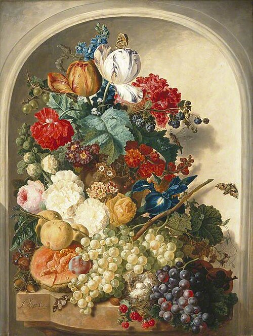 Still Life: Flowers and Fruit, , Jan van Os