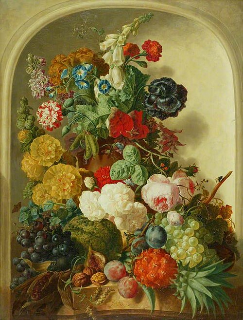 Still Life: Flowers and Fruit, , Jan van Os
