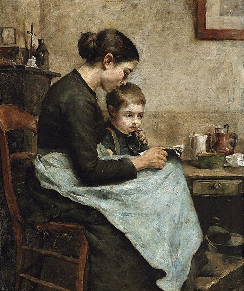 The reader, 1883, Charles Mertens