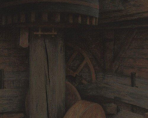 Interior of a mill, 1905, Charles Mertens