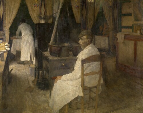 At the Waffle House, 1895, Charles Mertens