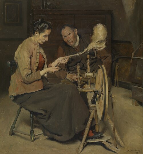 The Spinner, 1889, Charles Mertens