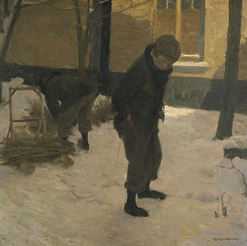 L'Enfant au traîneau, , Charles Mertens