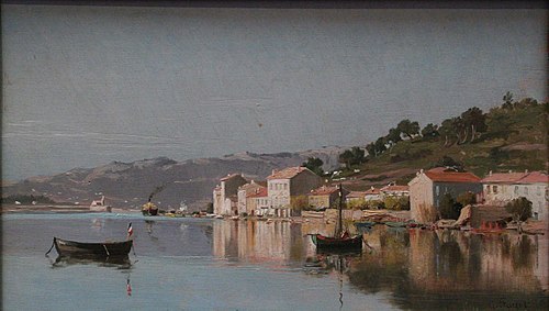 Vue de Saint-Mandrier, près de Toulon, 1890, Gustave Fayet