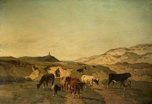 The Sand Dunes of Calais, 1868, Louis Robbe
