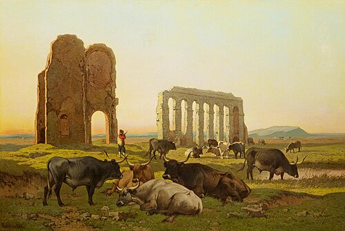 The Roman Campagna, 1868, Louis Robbe