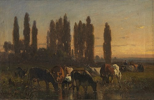 Koeien in de weide, 1806, Louis Robbe