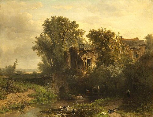 A Dutch Landscape, , Johannes Warnardus Bilders