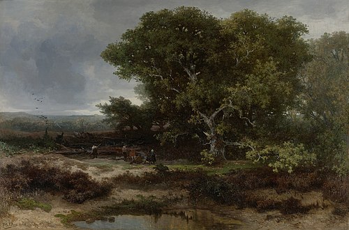 The Heath near Wolfheze, 1866, Johannes Warnardus Bilders