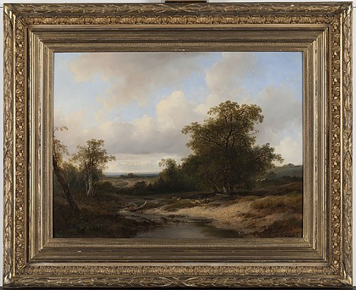 Landschap, 1860, Johannes Warnardus Bilders