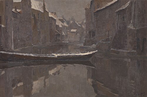 Vieux canal à Gand (Hiver), , Georges Buysse
