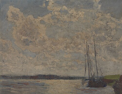 Vue de l'Escaut (esquisse), , Georges Buysse
