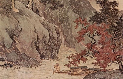Fishing in Reclusion among Mountains and Rivers, 1523, Tang Yin