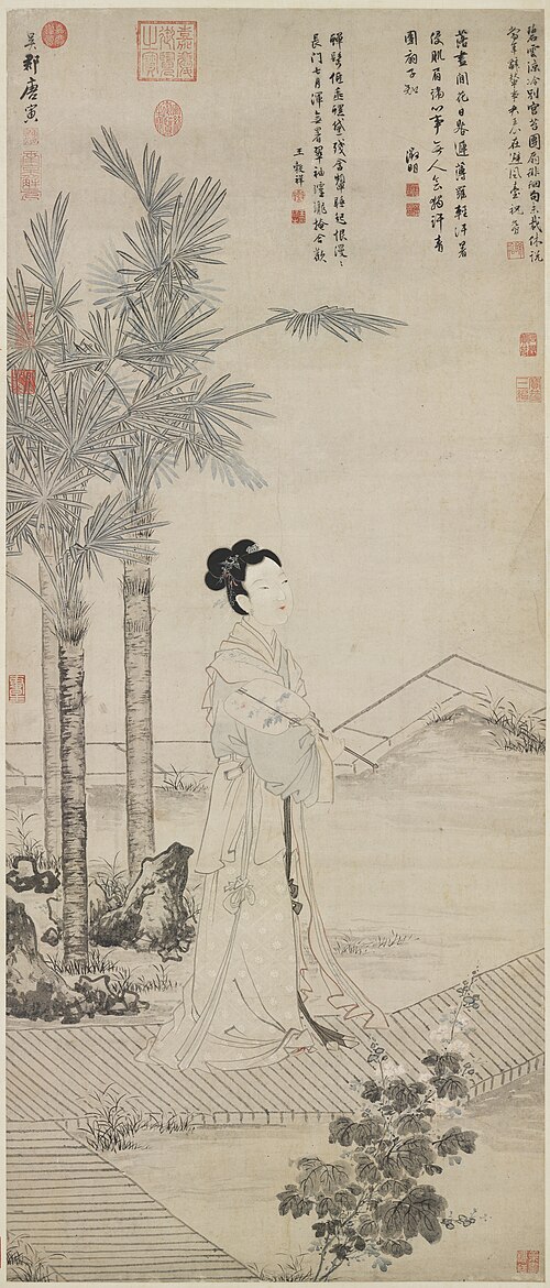 Lady Ban's Round Fan, , Tang Yin