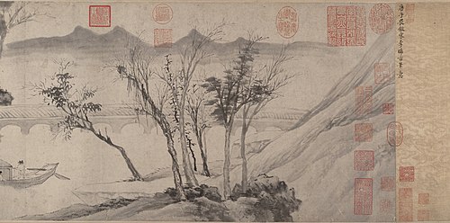 Farewell at the Bridge of the Hanging Rainbow, 1508, Tang Yin
