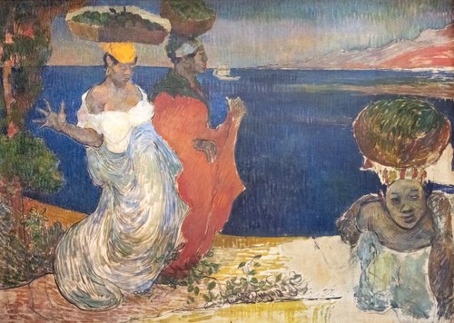 Femmes au bord de la mer, esquisse, 1887, Charles Laval