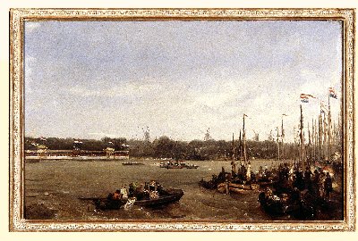 Eerste wedstrijd van de K.N.Y.C in Rotterdam, 1846, Charles Rochussen