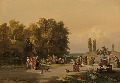 Park in the Vicinity of Paris, 1848, Charles Rochussen