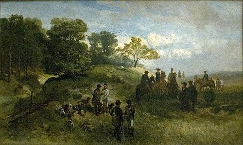 Hunting company, 1857, Charles Rochussen