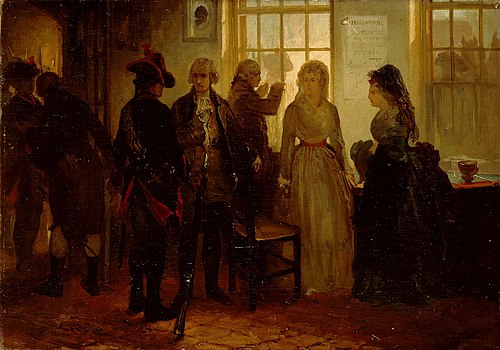 Anno 1787. De aanhouding van de prinses van Oranje bij Goejanverwellesluis, 1862, Charles Rochussen