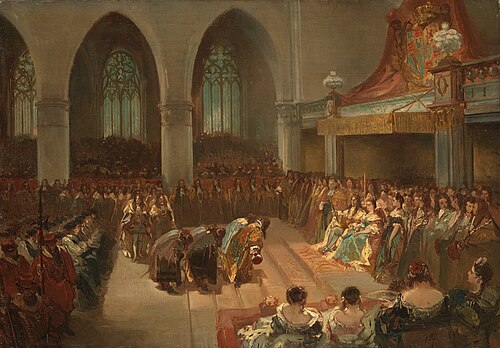 Anno 1689. De kroning van Willem III en Maria Stuart, 1850, Charles Rochussen