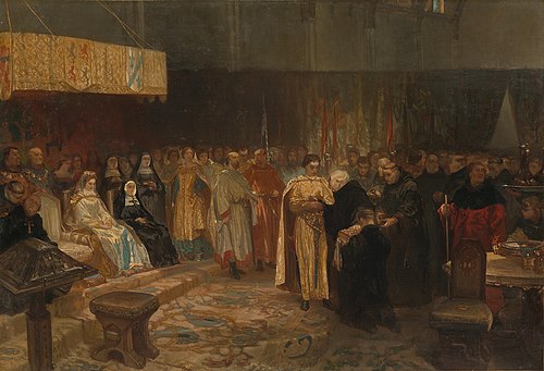 Melis Stoke bij graaf Floris V, 1864, Charles Rochussen