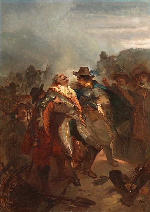 Anno 1632. Ernst Casimir falls at Roermond, 1855, Charles Rochussen