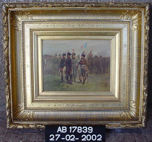 A military parade, 1868, Charles Rochussen