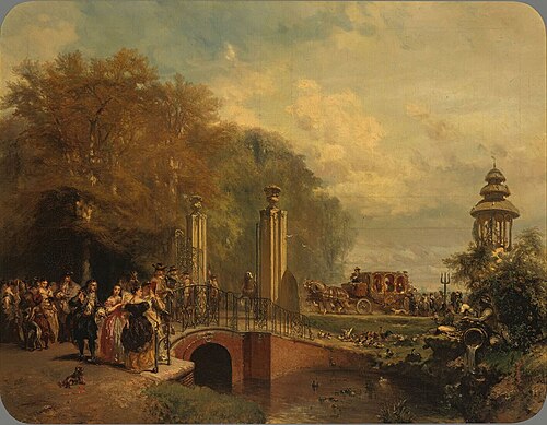 The Departure from a Park, 1852, Charles Rochussen