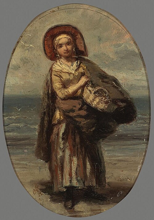 Young Fisherwoman, 1851, Charles Rochussen