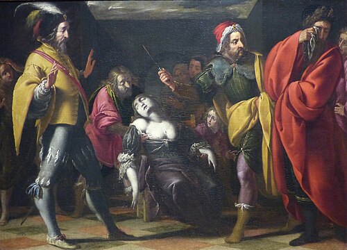 La mort de Lucrèce, , Francesco Cairo