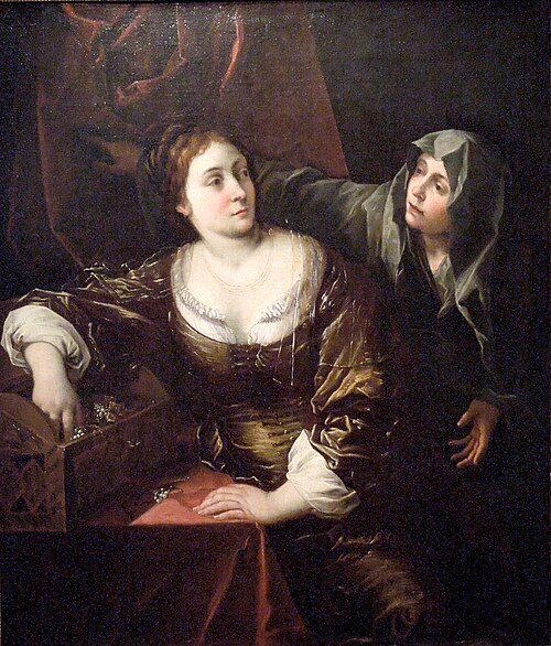 Exhortation de sainte Marthe à sainte Madeleine, 1650, Francesco Cairo