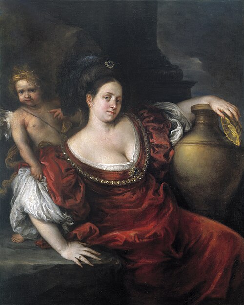 Artemisia II of Caria with the urn containing the ashes of her husband Mausolus, 1645, Francesco Cairo