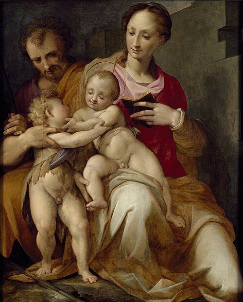 The Holy Family with St John the Baptist, , Maso da San Friano